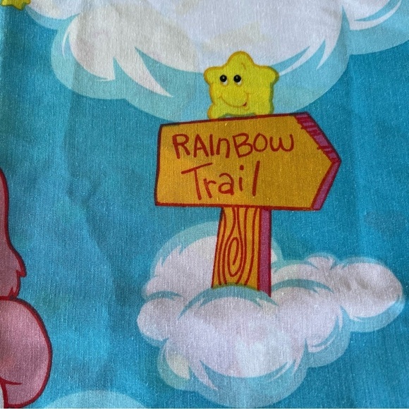 Amazon.com: Care Bears Classic Retro Rainbow Bedding 7 Piece  VTG Franco Care Bears Standard Pillowcase Set Rainbow Trail Catch Some Fun GUC